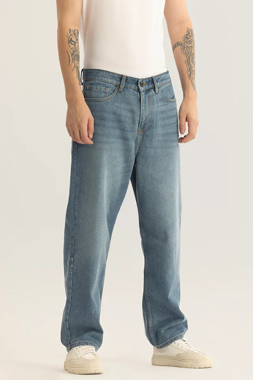 Classic Blue Straight-Fit Jeans