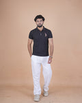 Classic Charcoal Black Polo T-Shirt