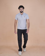 Classic Light Grey Polo T-Shirt