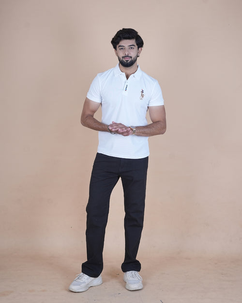 Classic White Polo T-Shirt