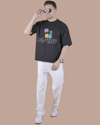 Black Graphic Oversized T-Shirt