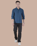 Dark Blue Stitchless Partywear Formal Shirt