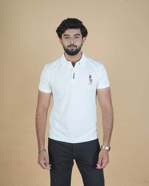 Classic White Polo T-Shirt