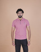 Classic Rose Pink Polo T-Shirt