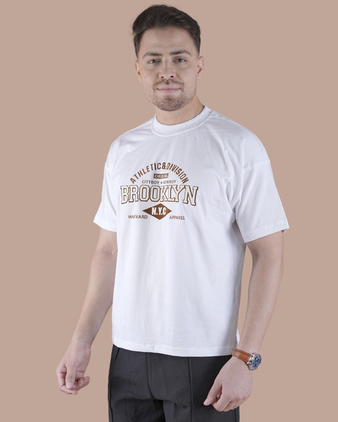 White Graphic Oversized T-Shirt