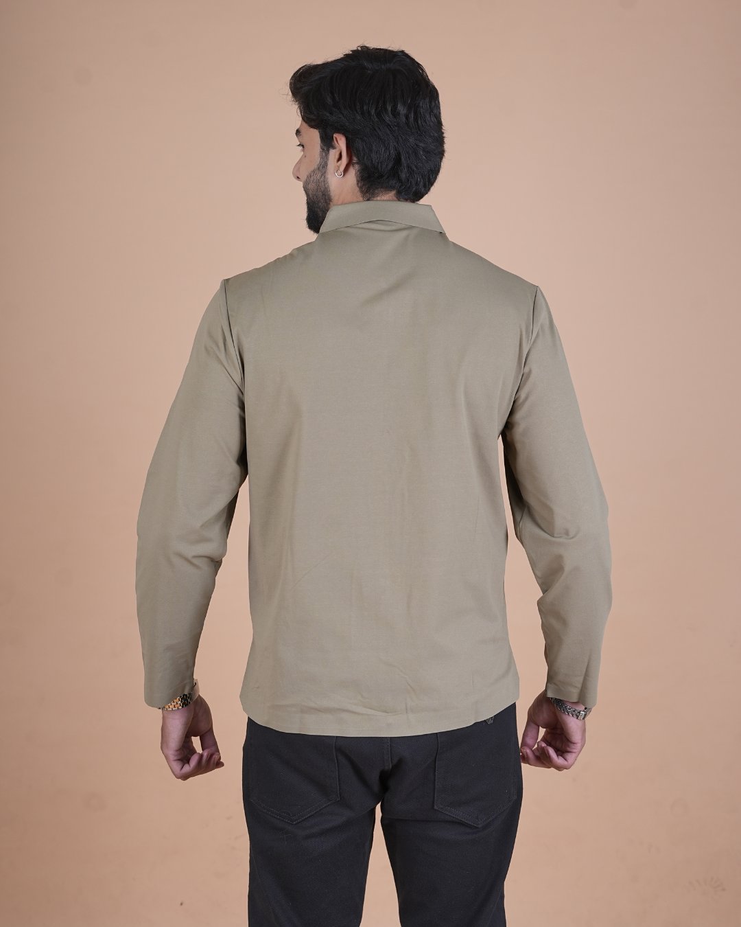 Double Pocket Full-Sleeve Zipper Jacket