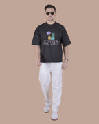 Black Graphic Oversized T-Shirt