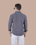 Graphite Grey imported Zipper Sacket Shirt