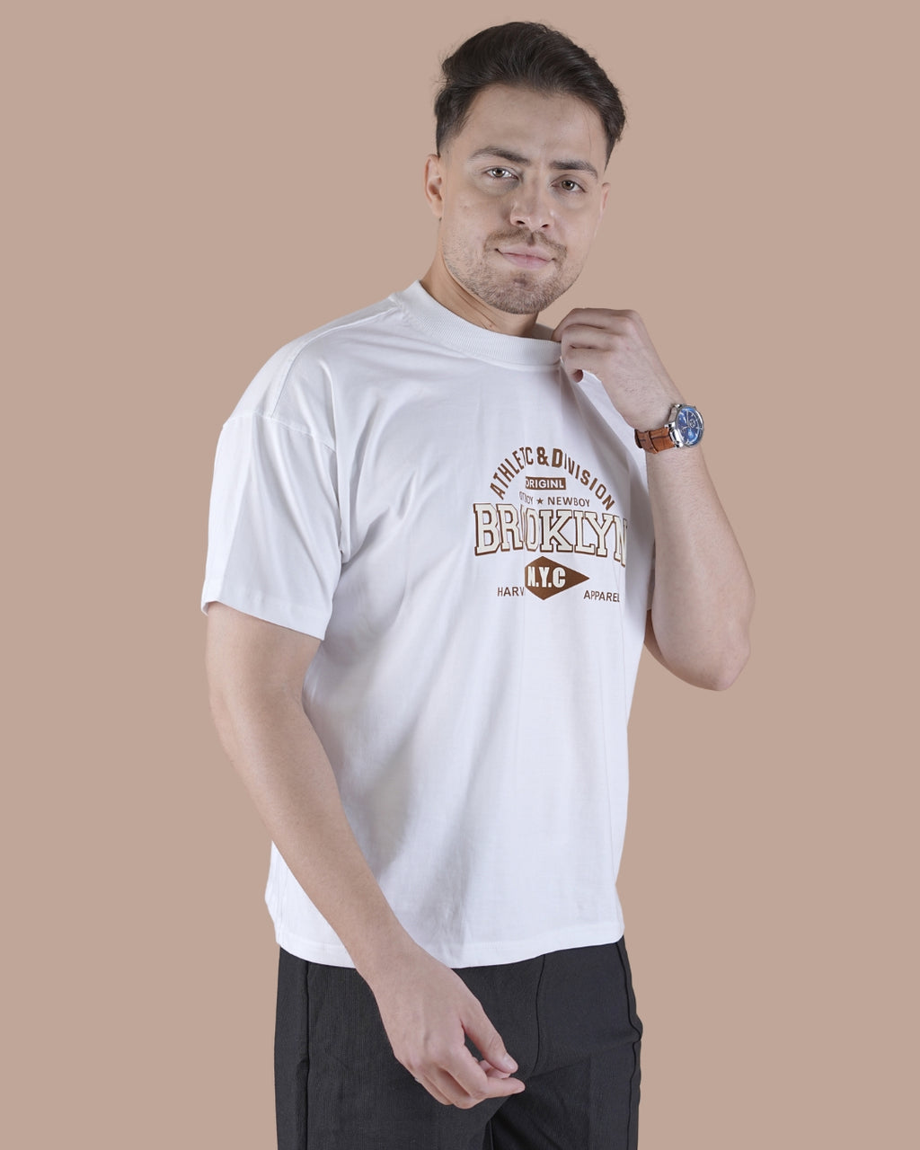 White Graphic Oversized T-Shirt