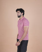 Classic Rose Pink Polo T-Shirt