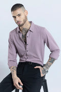 Mauve Solid Casual Shirt