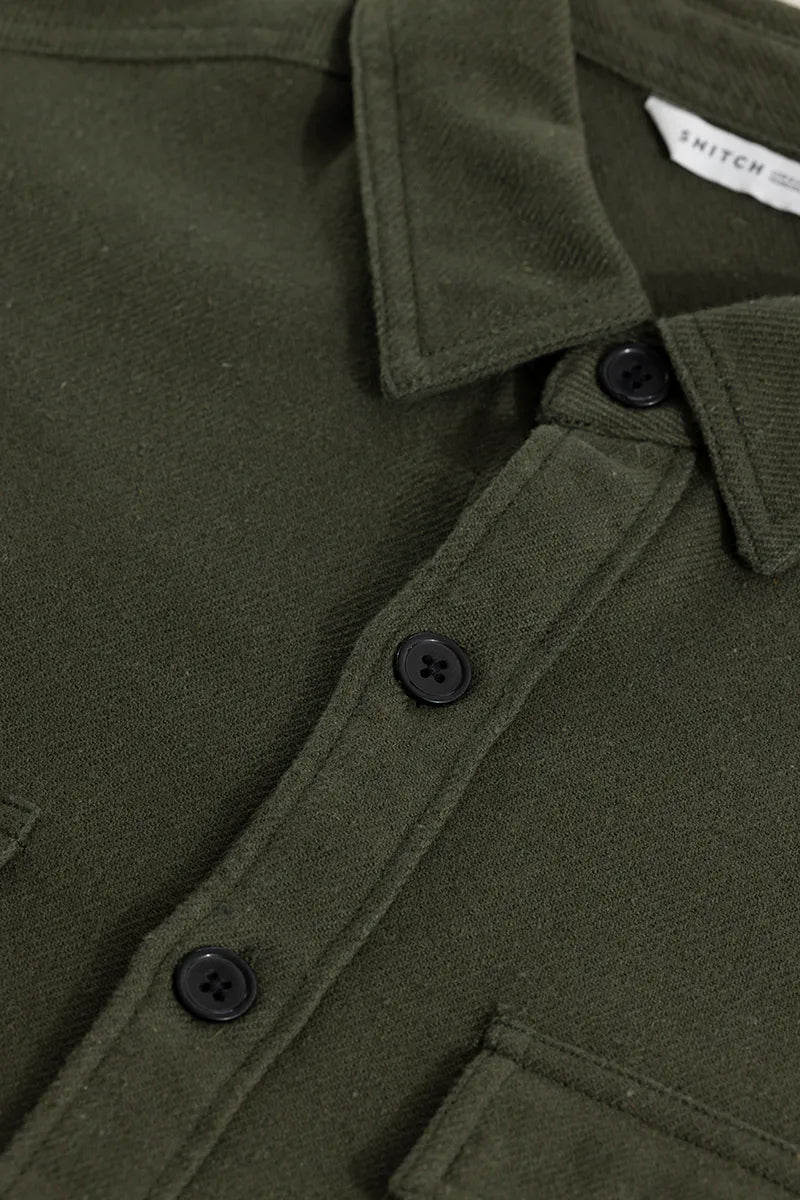 Olive Utility Overshirt