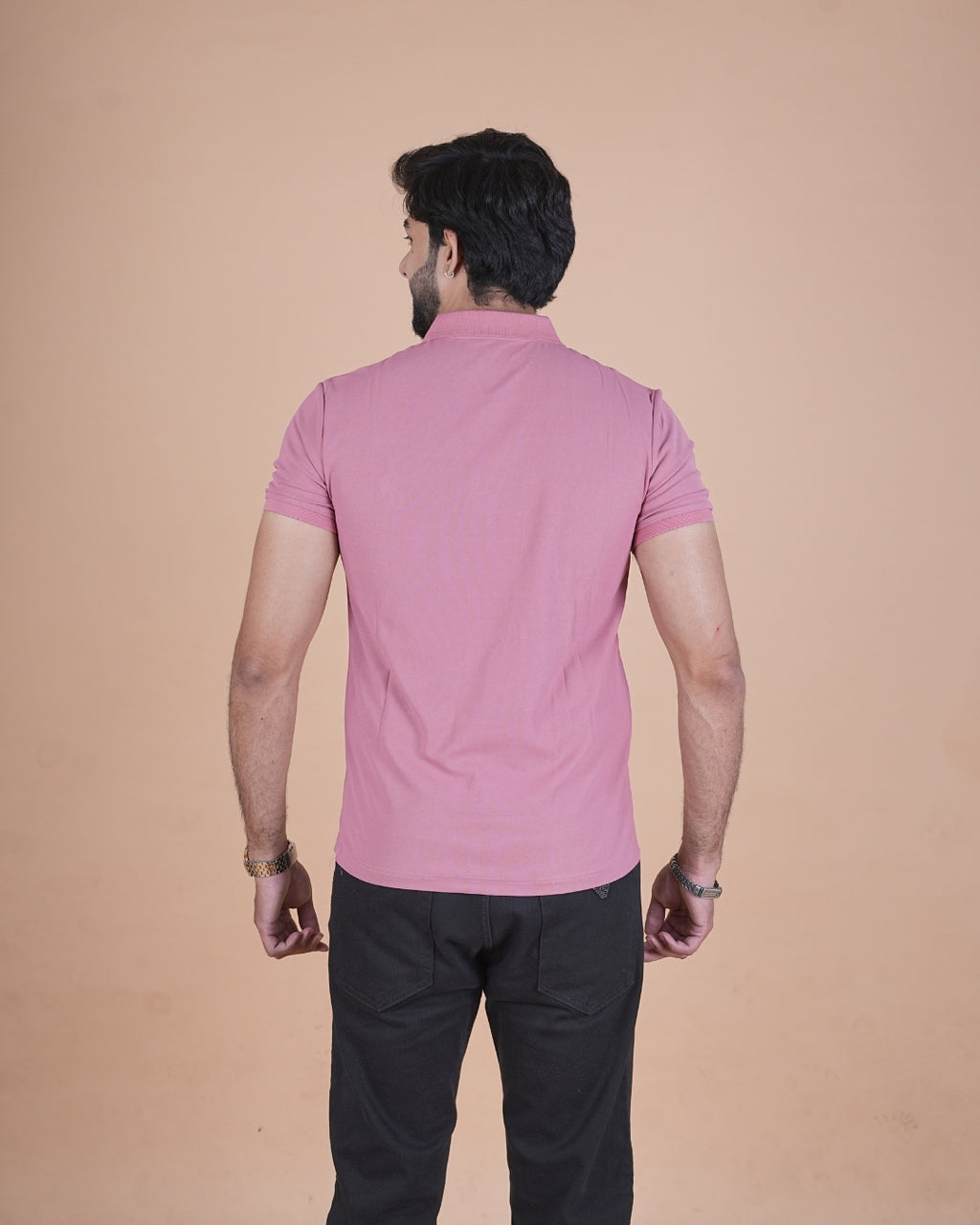 Classic Rose Pink Polo T-Shirt