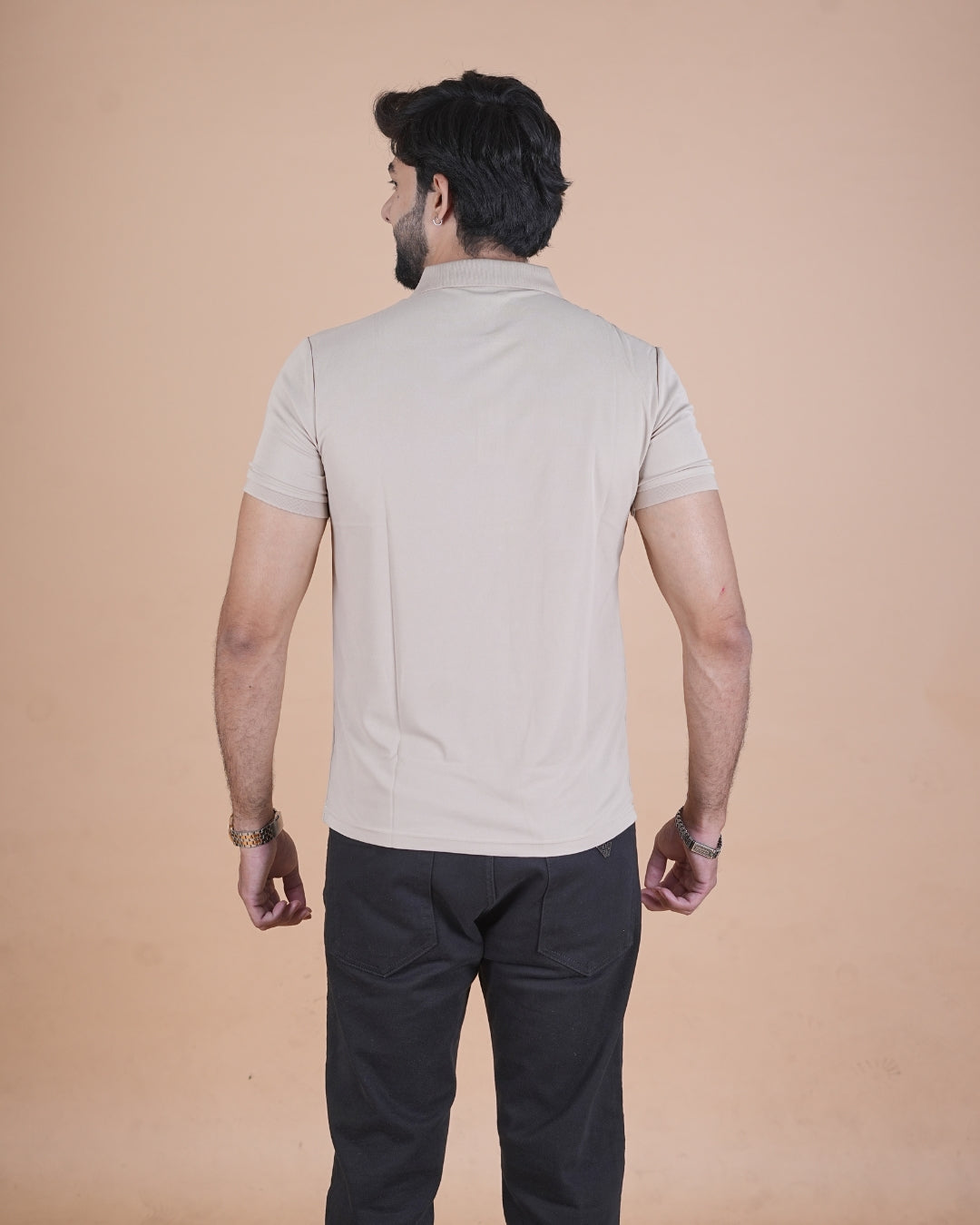 Classic Beige Polo T-Shirt