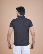 Classic Charcoal Black Polo T-Shirt
