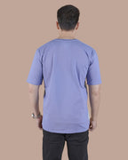 Lavender Mist Linen Graphic Casual T-Shirt