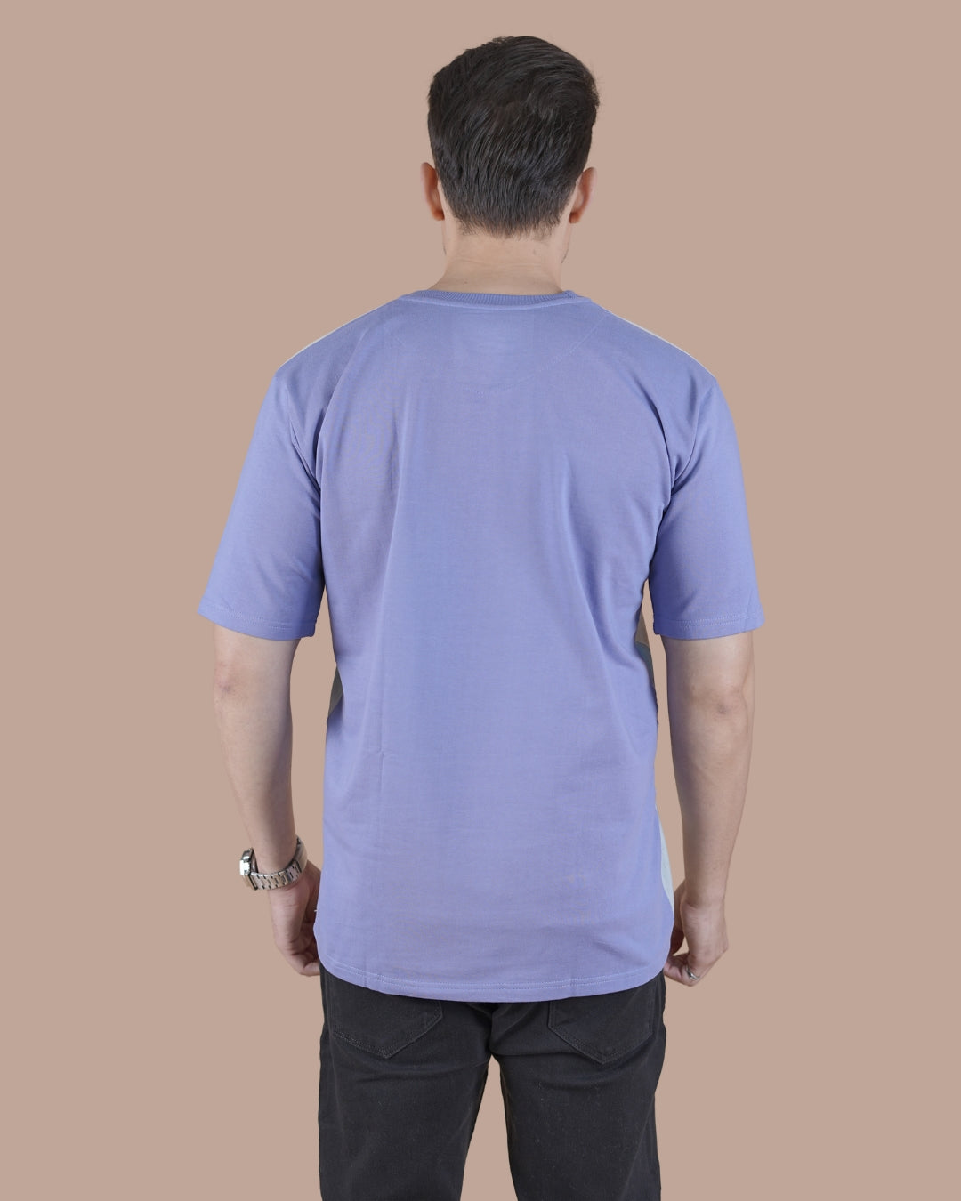 Lavender Mist Linen Graphic Casual T-Shirt