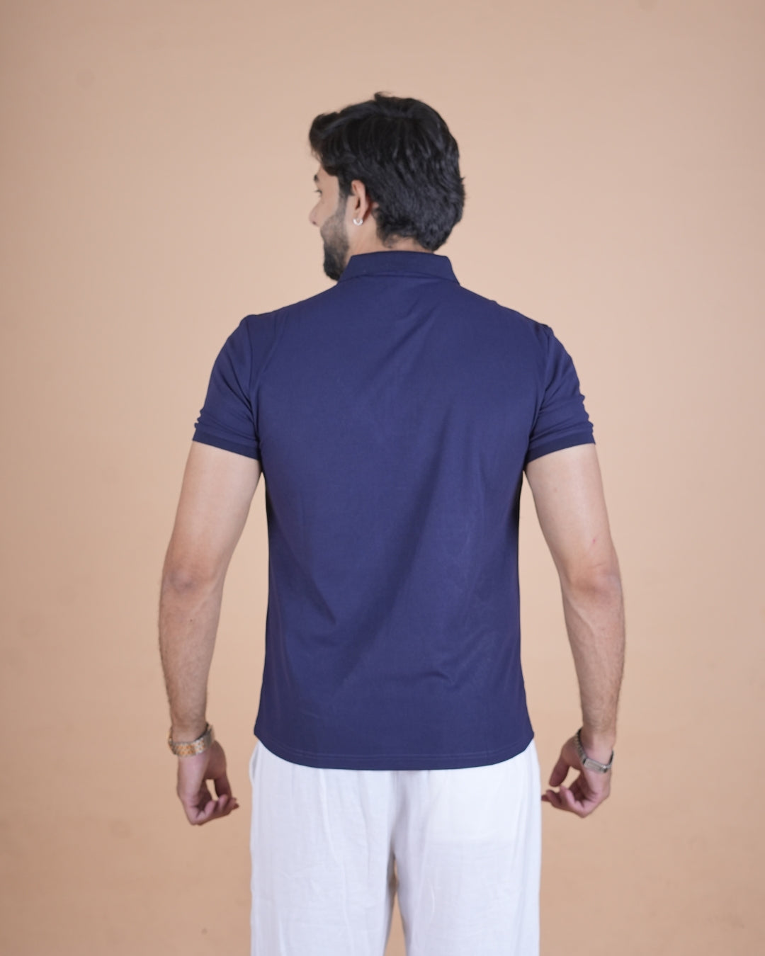 Classic Navy Blue Polo T-Shirt