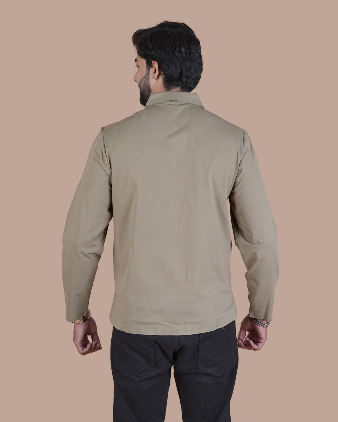 Double Pocket Full-Sleeve Zipper Jacket