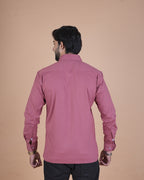 Dusty Rose Corduroy Semi-Casual Shirt