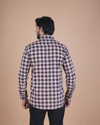 Brown Multi Check Formal Shirt