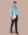 Olive Mist Giza Satin Formal Shirt