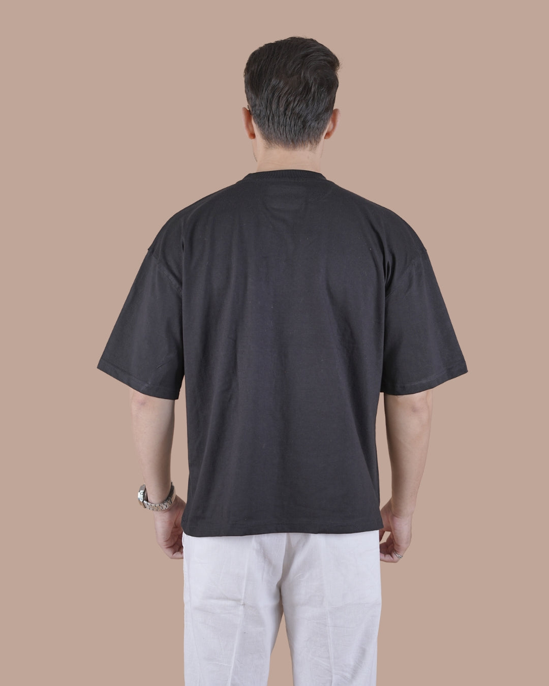 Black Graphic Oversized T-Shirt