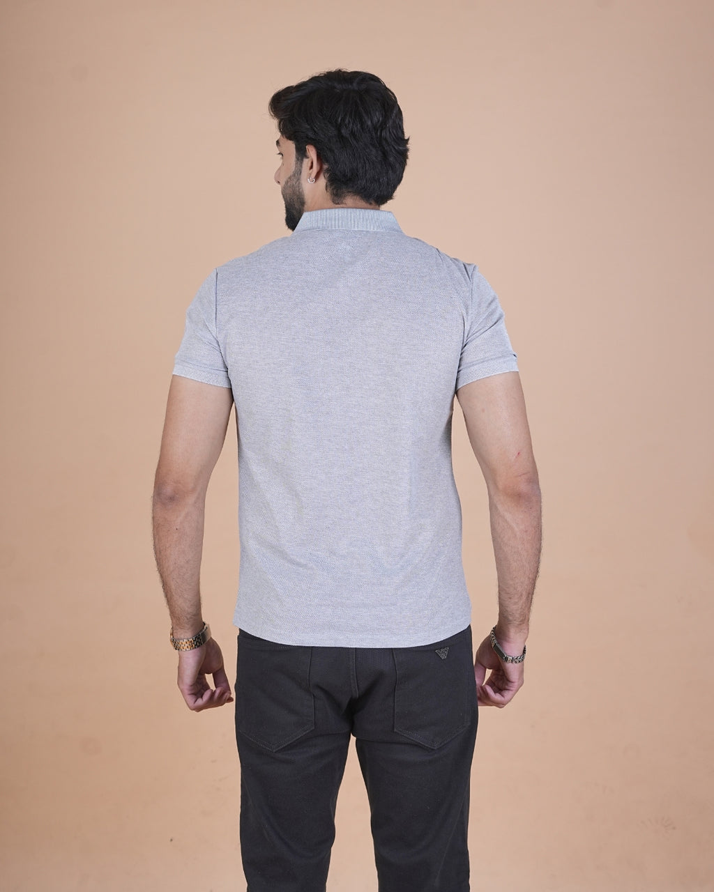 Classic Light Grey Polo T-Shirt