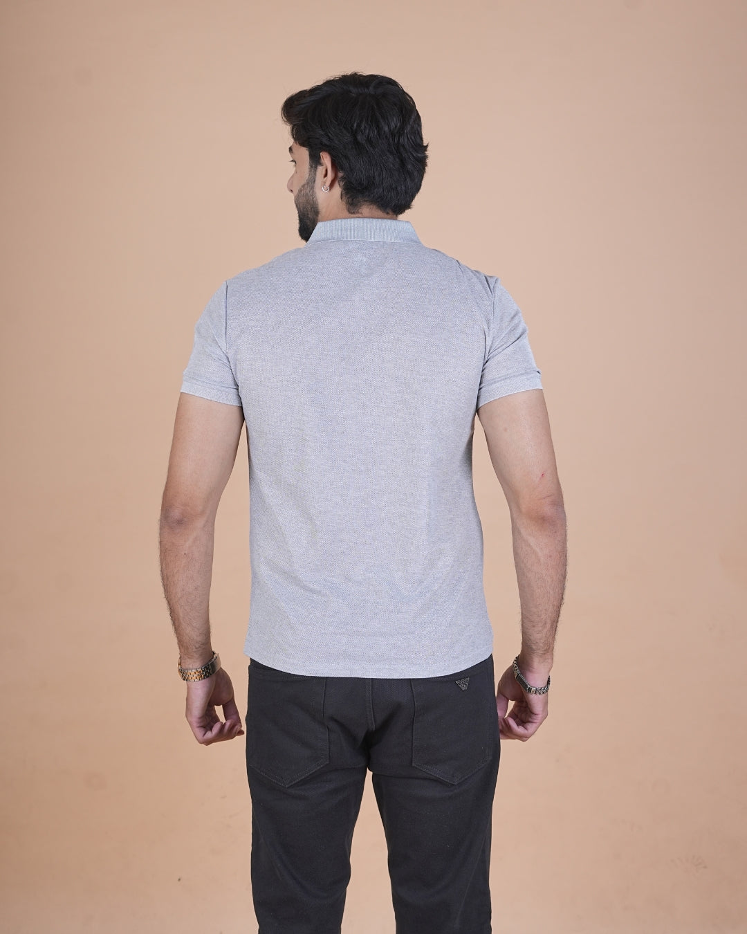 Classic Light Grey Polo T-Shirt