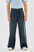 Classic Dark Blue Straight-Fit Jeans