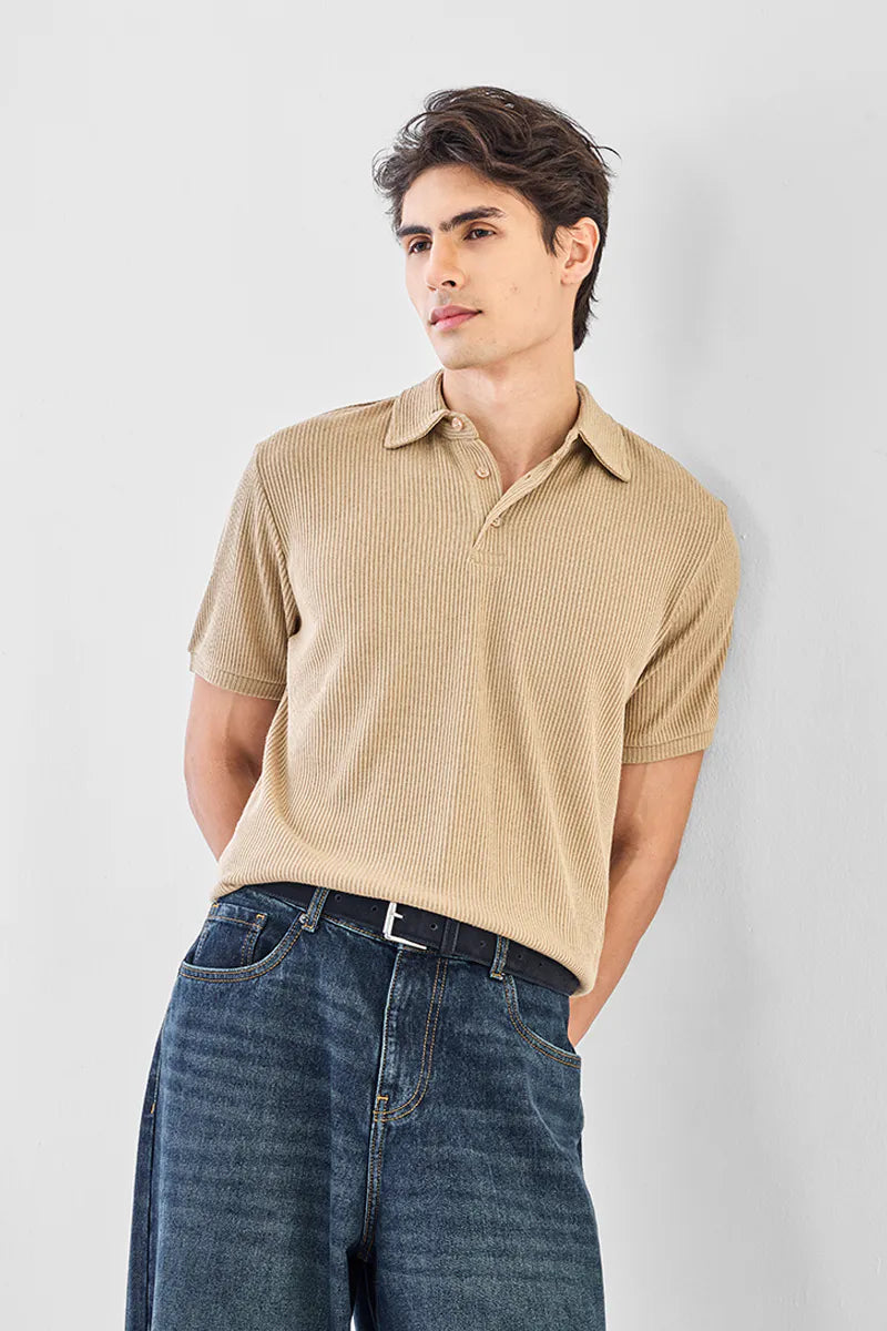 Beige Polo shirt