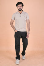Men’s Signature Sand Beige Polo – Premium Breathable