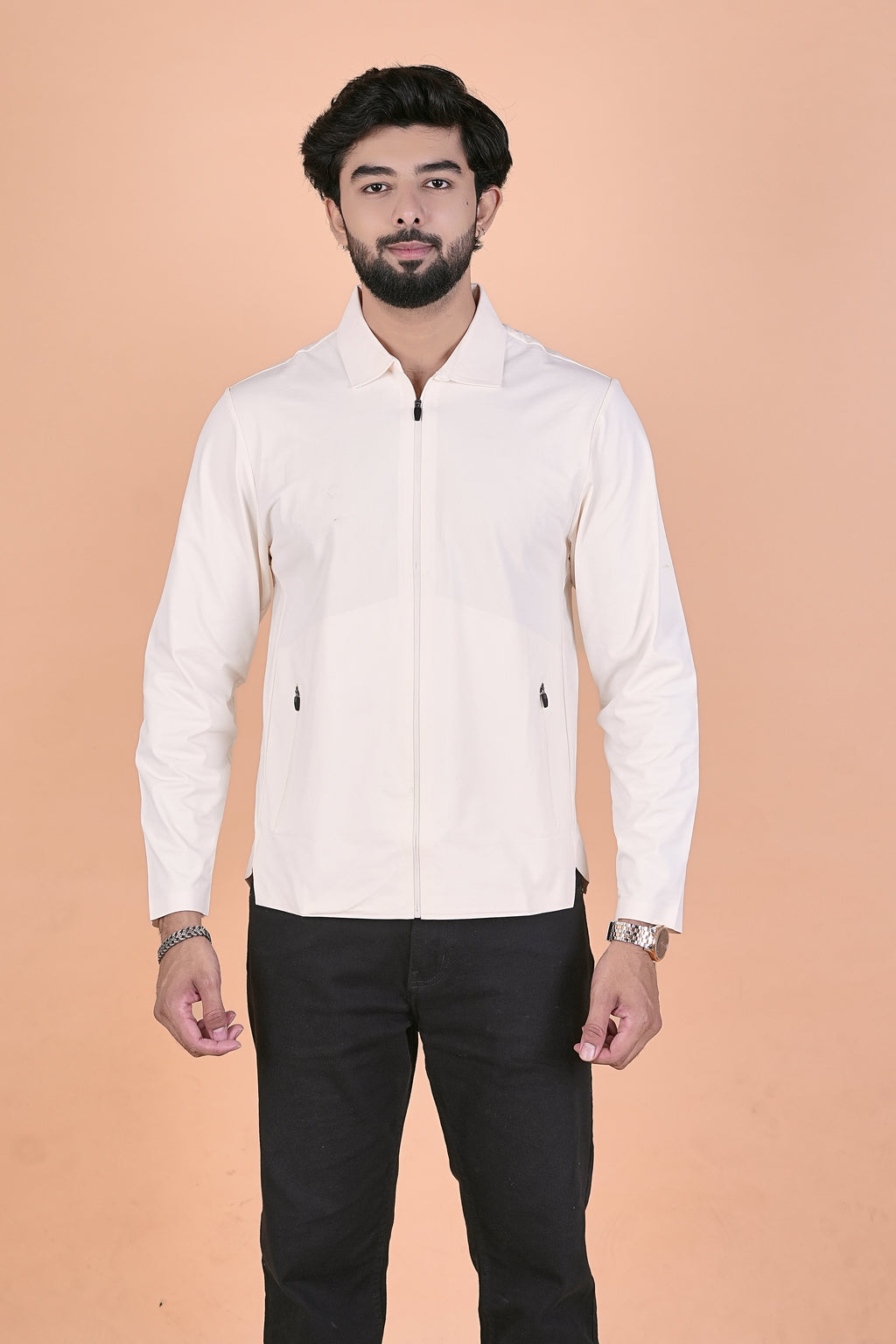 Men’s Urban Elite "Sacket" – Premium Lightweight Full-Zip Shirt Jacket