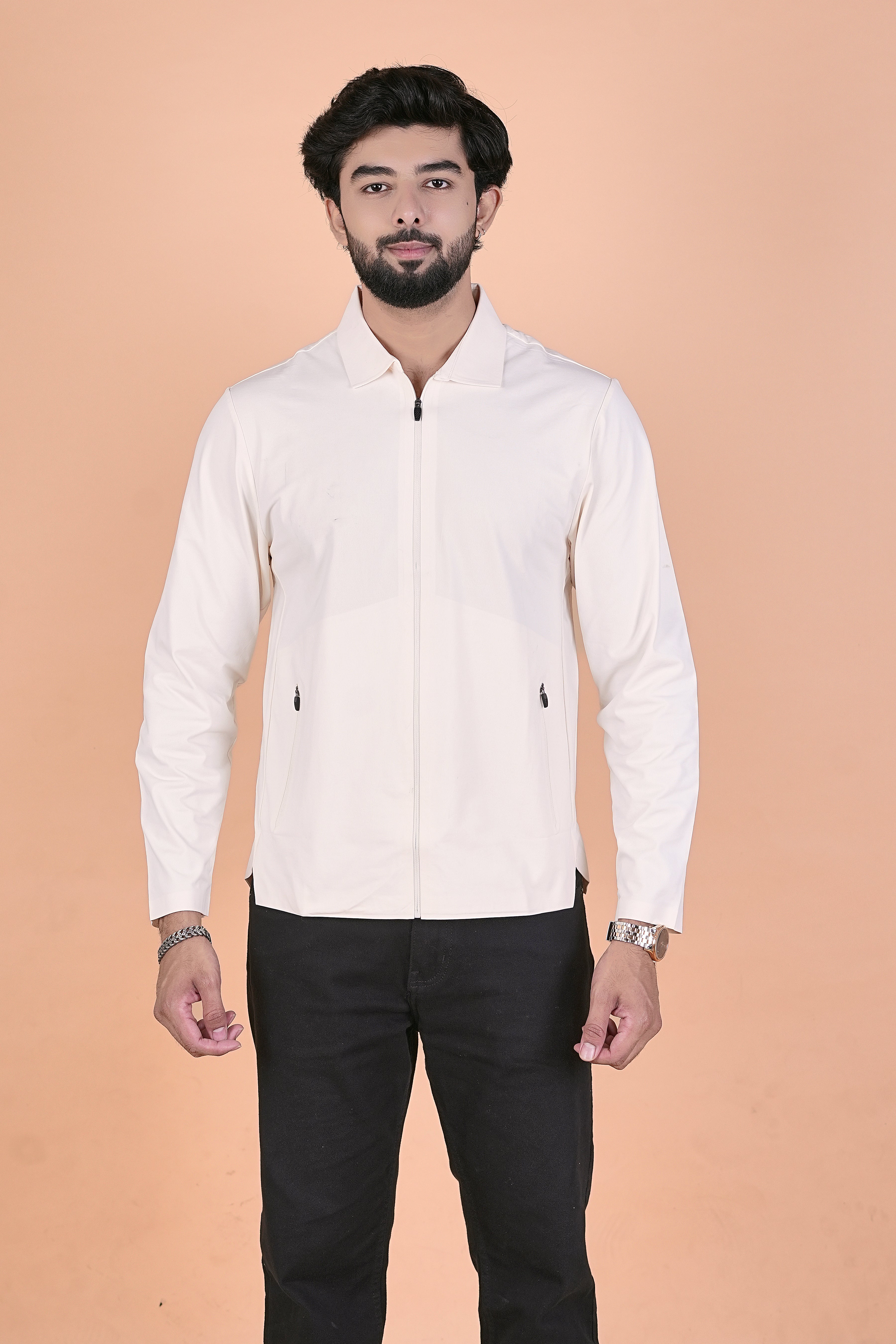 Men’s Urban Elite "Sacket" – Premium Lightweight Full-Zip Shirt Jacket