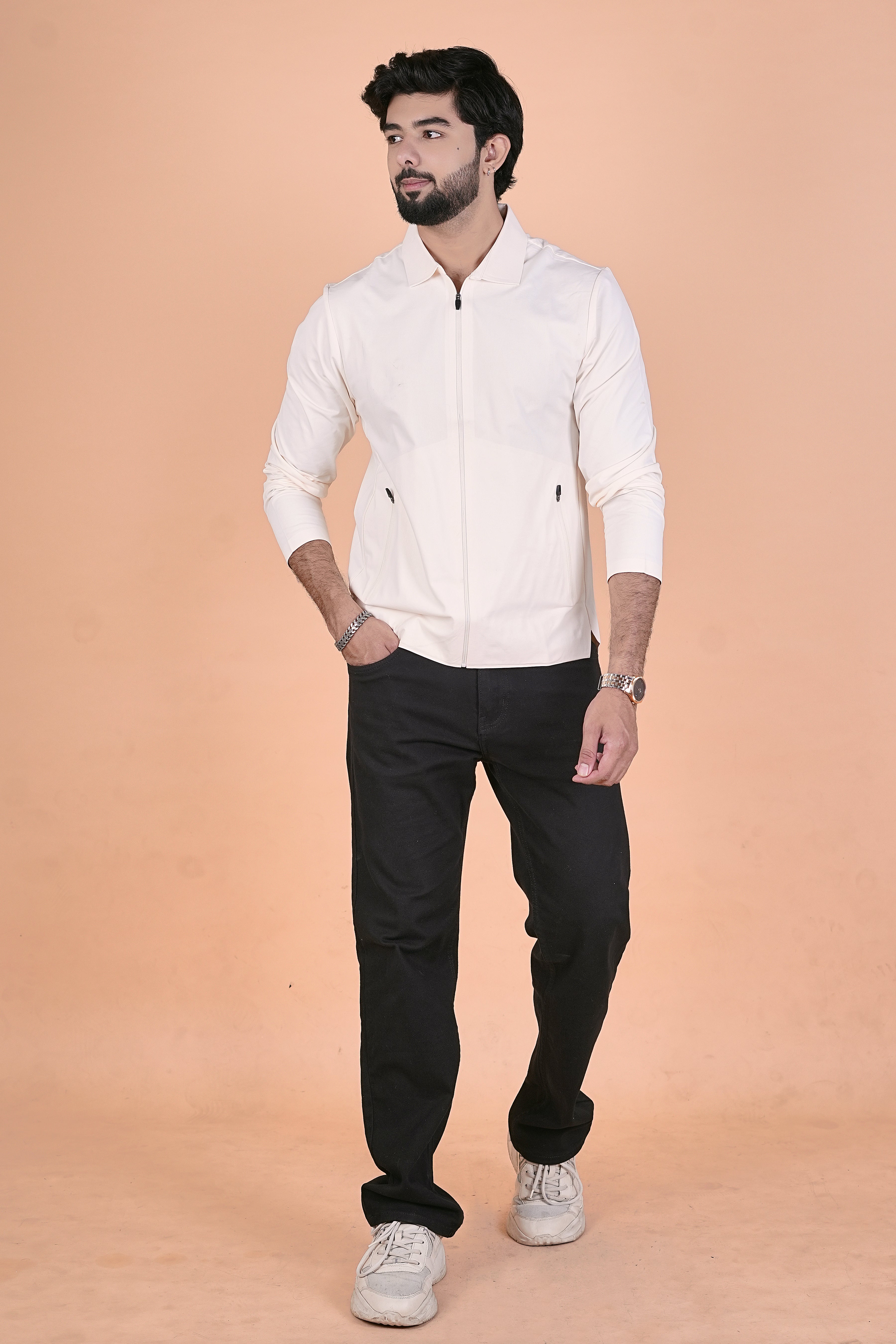 Men’s Urban Elite "Sacket" – Premium Lightweight Full-Zip Shirt Jacket