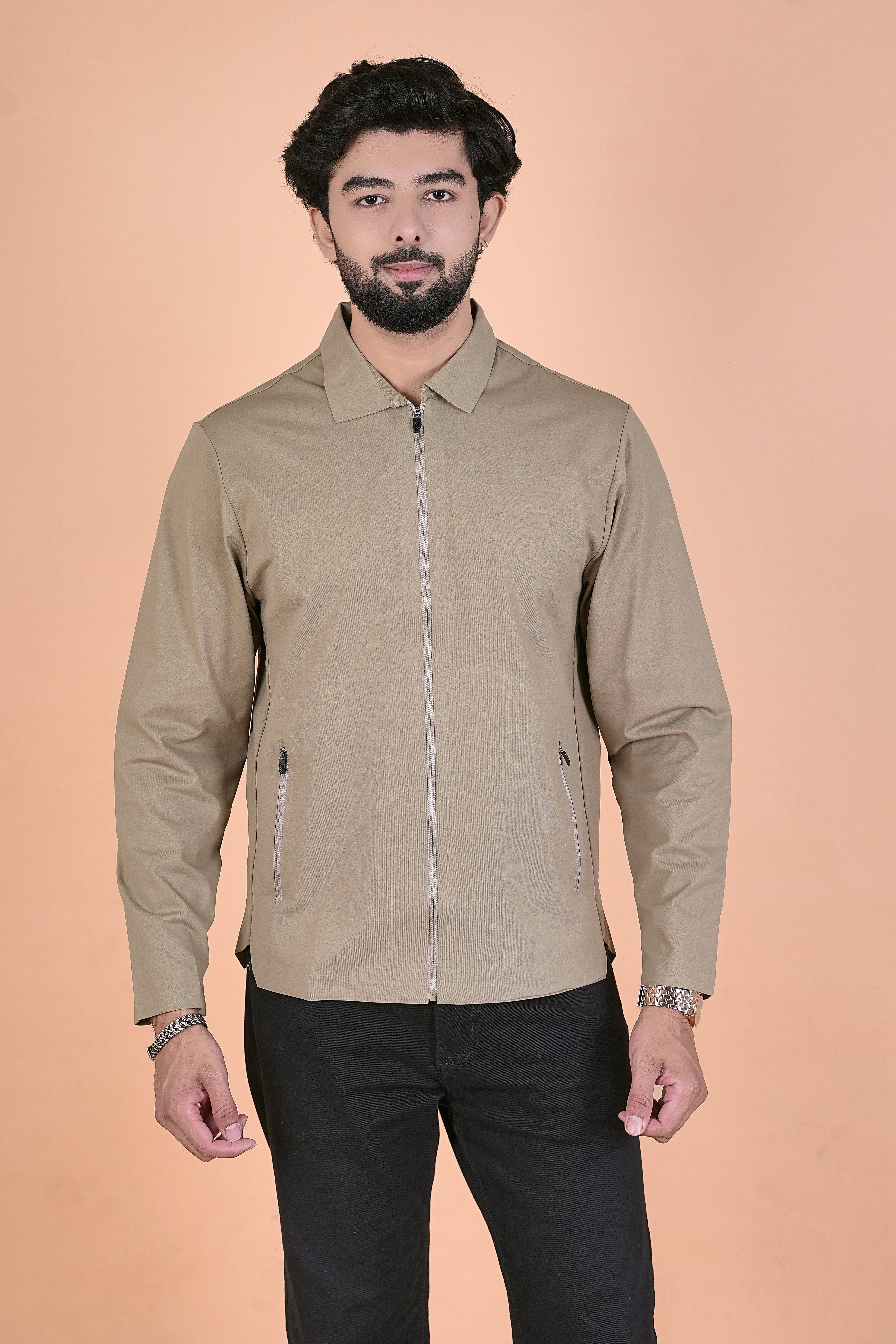 Men’s Urban Elite Sacket – Premium Lightweight Full-Zip Shirt Jacket