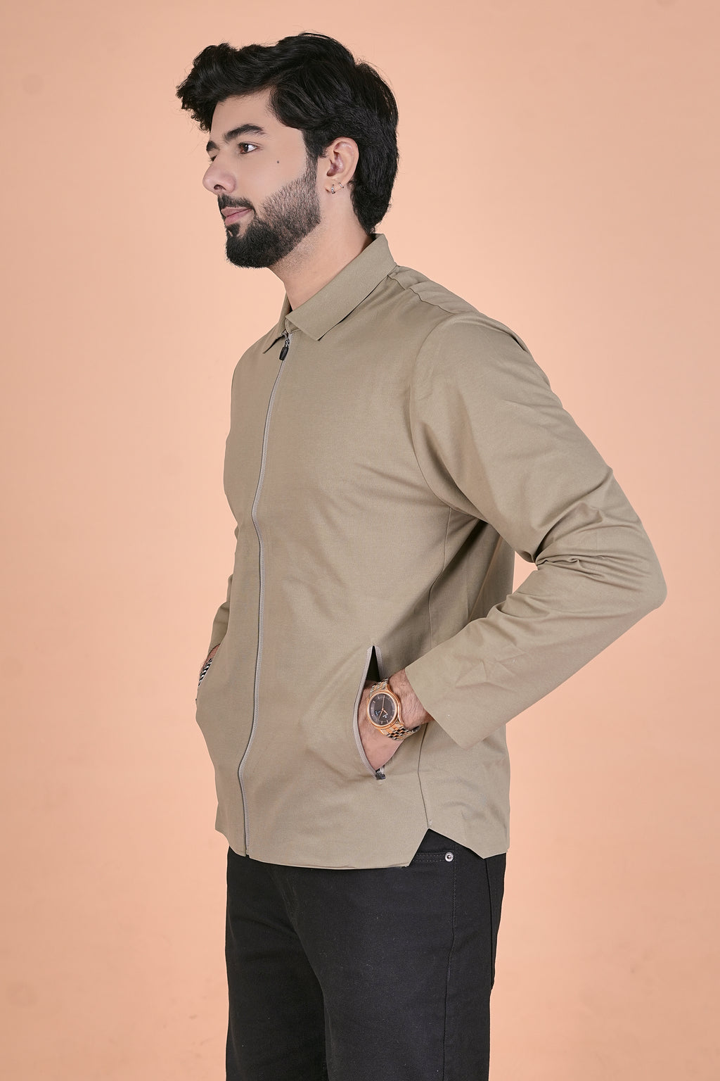 Men’s Urban Elite Sacket – Premium Lightweight Full-Zip Shirt Jacket
