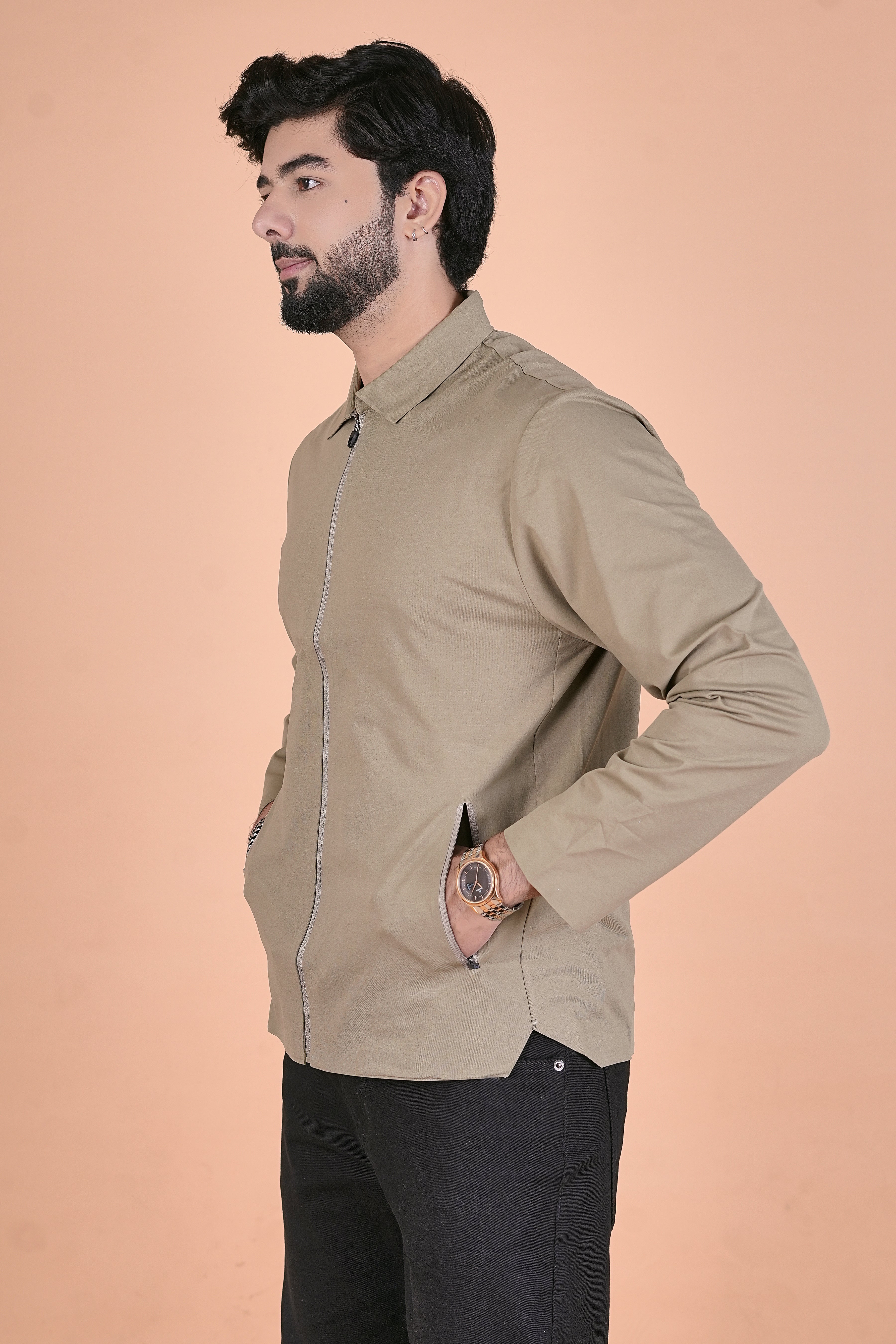 Men’s Urban Elite Sacket – Premium Lightweight Full-Zip Shirt Jacket