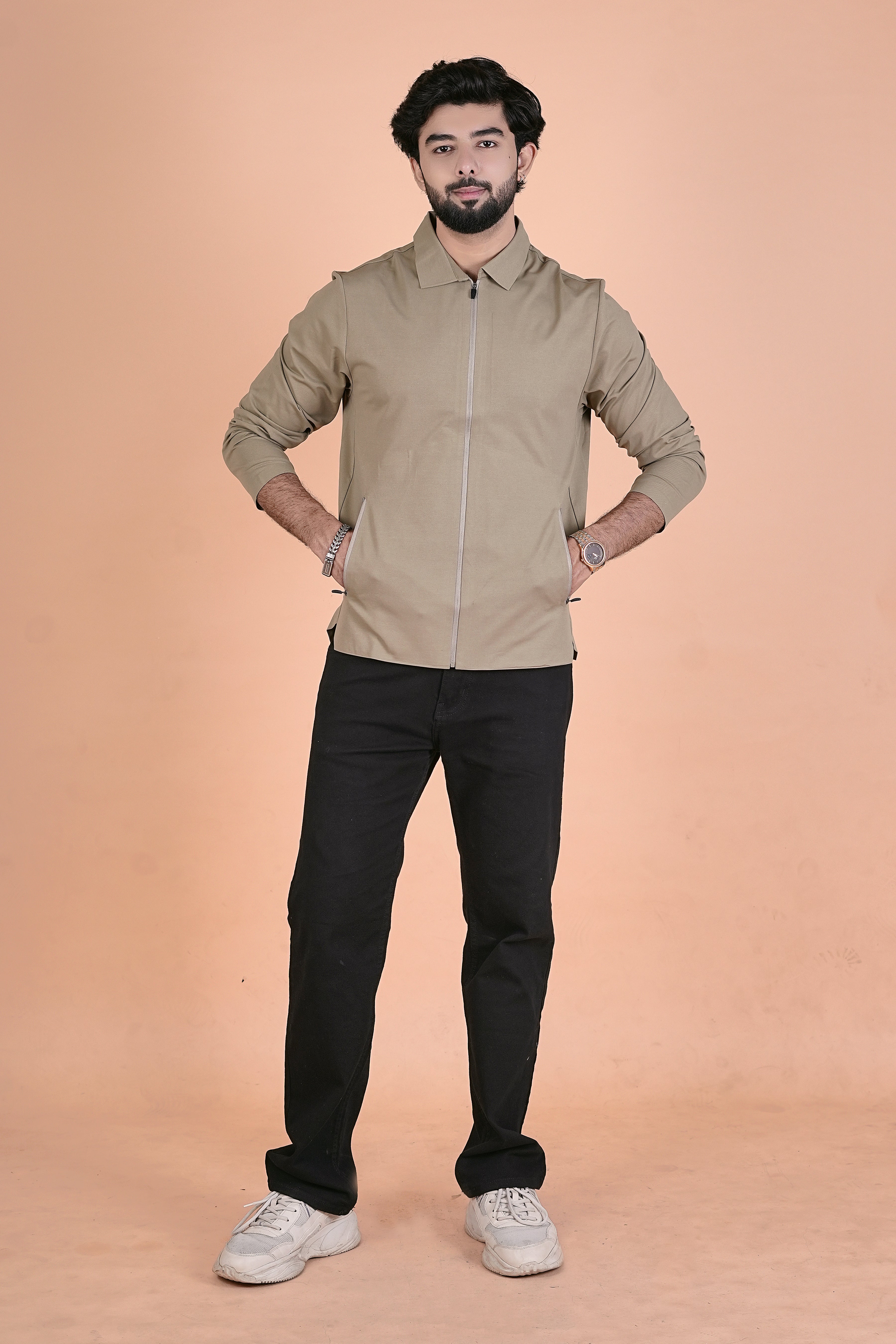 Men’s Urban Elite Sacket – Premium Lightweight Full-Zip Shirt Jacket