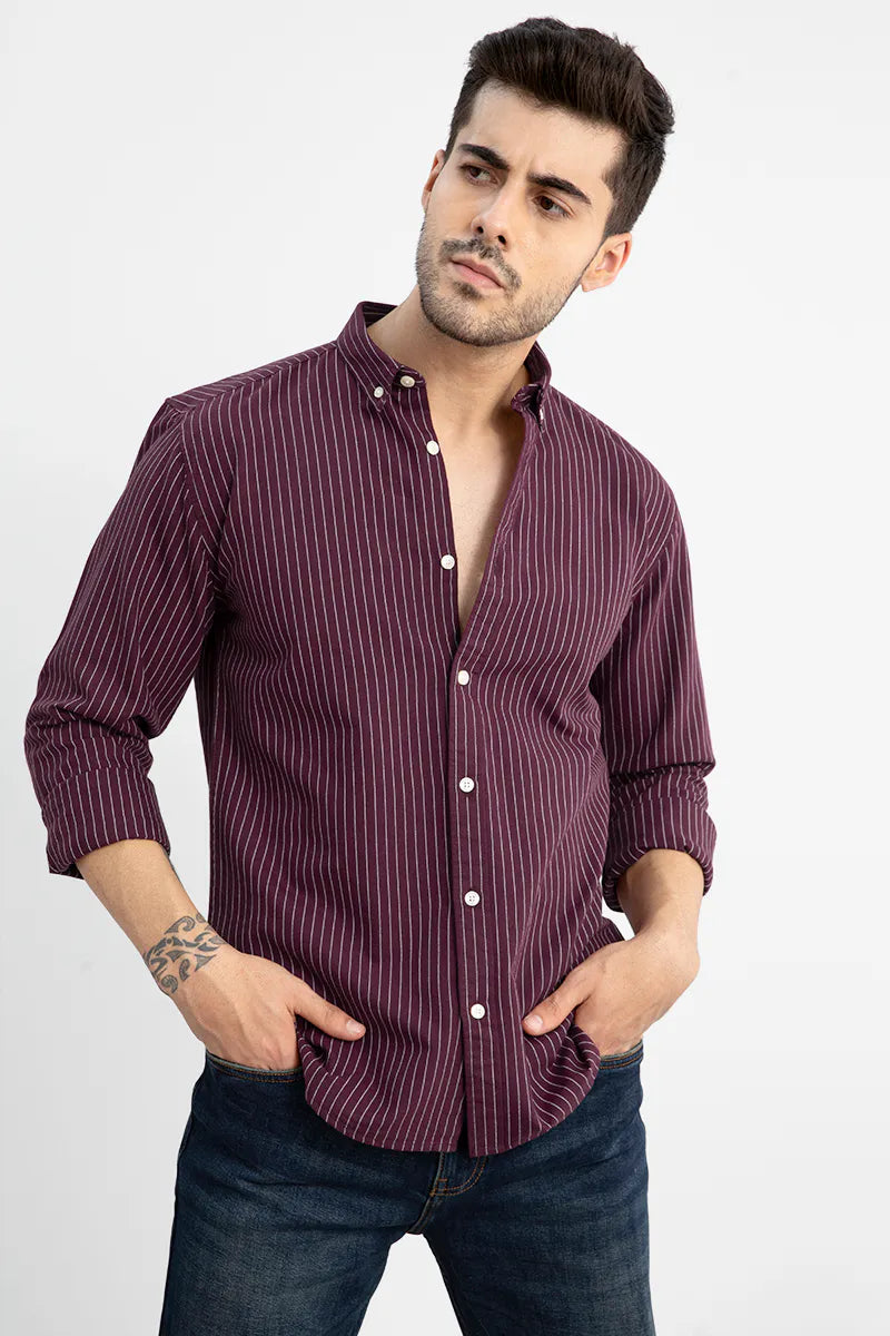 Pinstripe Casual Shirt