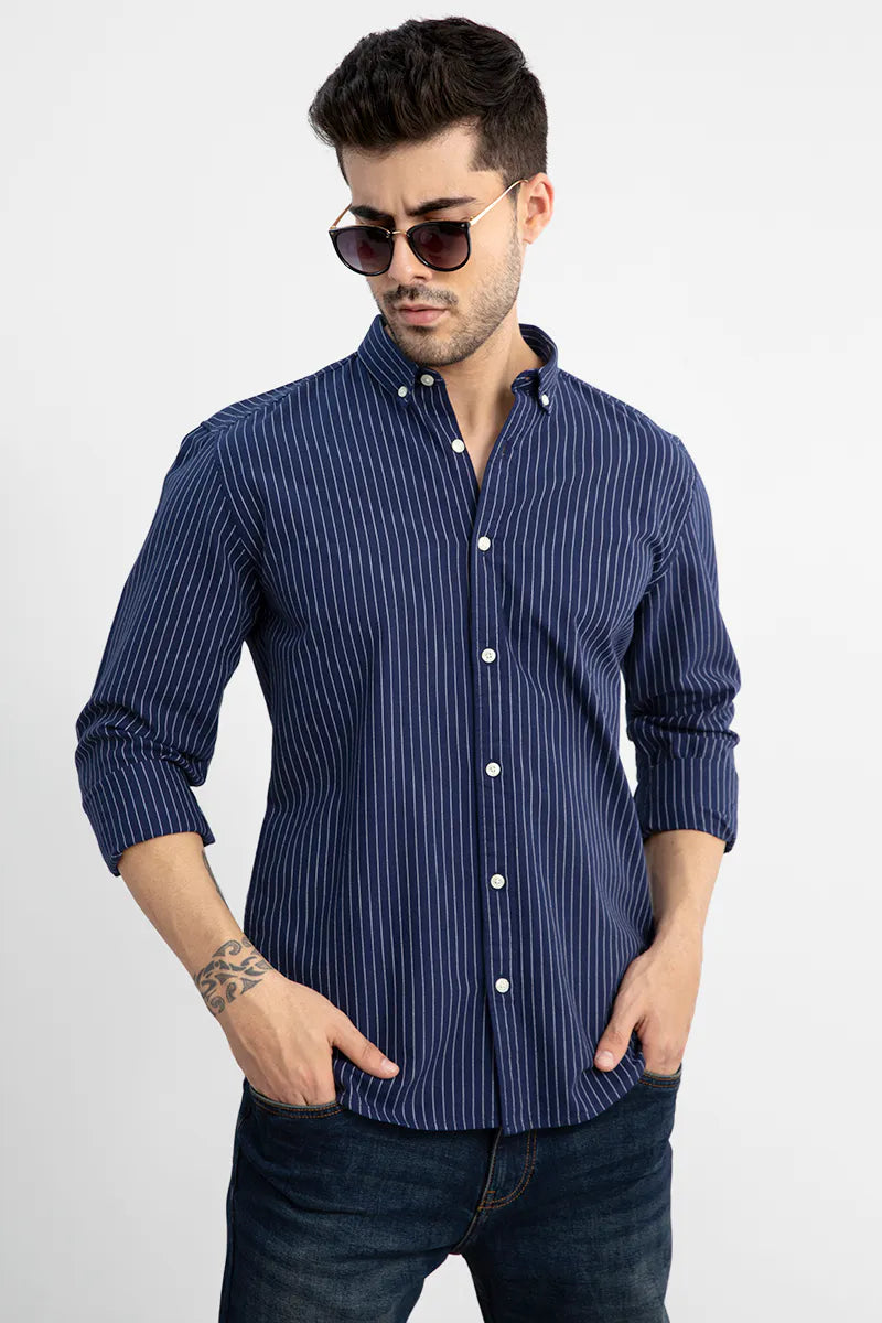 Pinstripe Casual Shirt