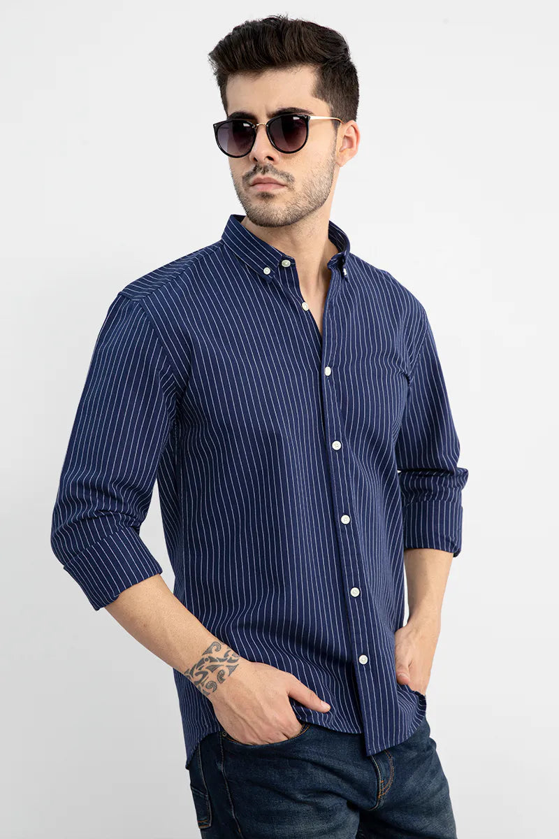 Pinstripe Casual Shirt